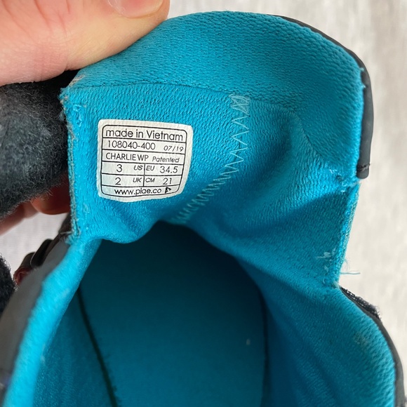 Plae Charlie Waterproof Shoes Size 3 - Picture 6 of 8